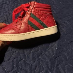 Red Gucci High Top size 5